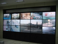 山西大同 三星46寸超窄邊液晶拼接墻解決方案，以6.7mm極窄拼縫引領視覺革新